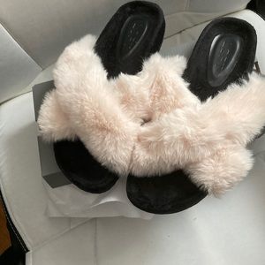 LOFT Fuzzy Slide Slipper Sandal